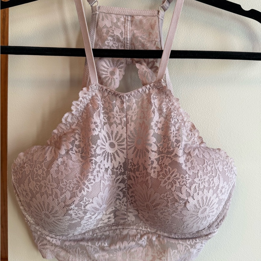 PINK Victoria's Secret Lace Bralette in Soft Purple M